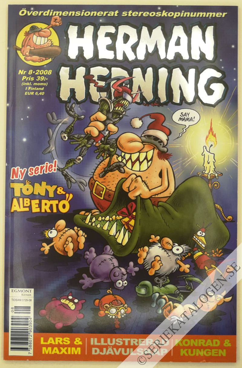Framsida på Herman Hedning #8 (2008)