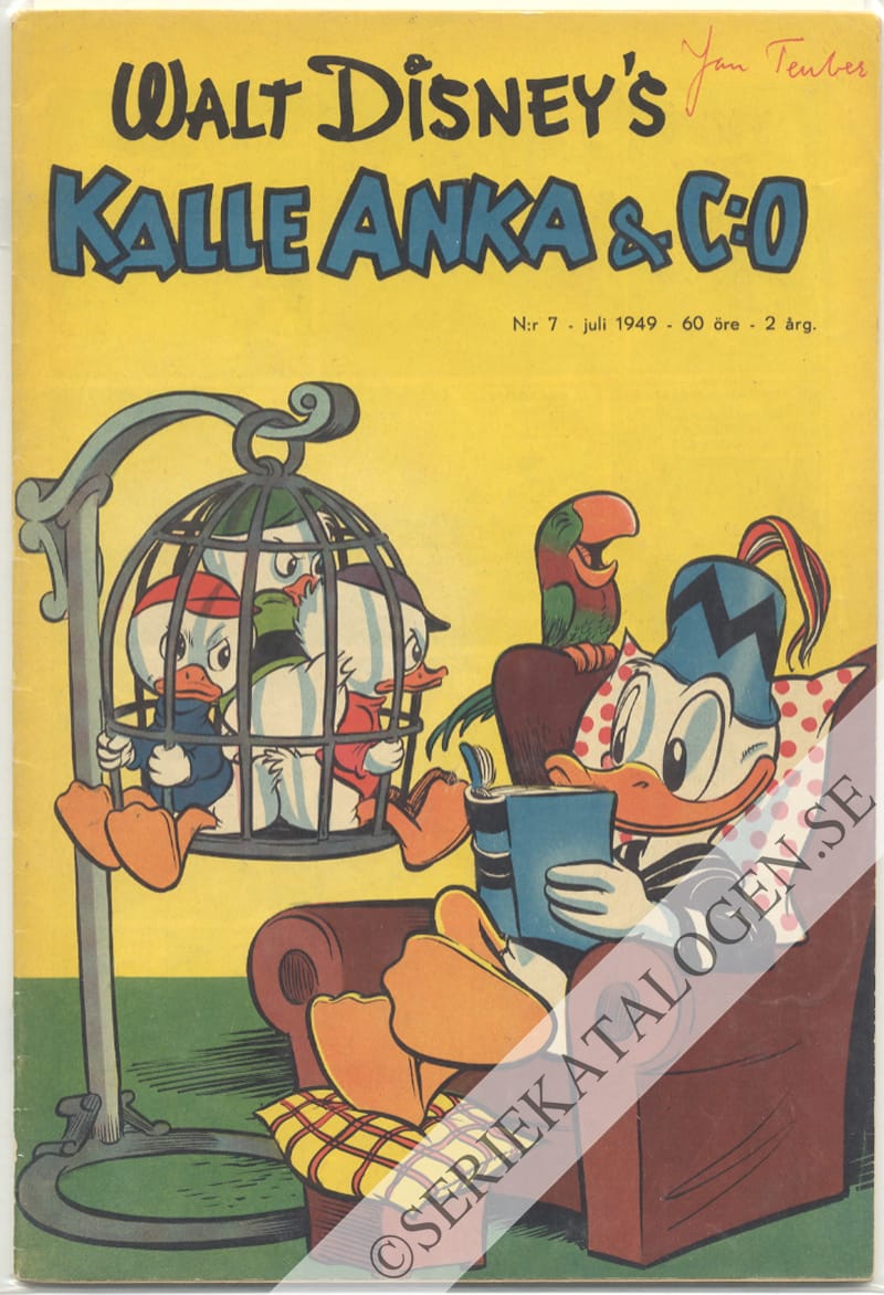 Framsida på Kalle Anka & C:o #7 (1949)