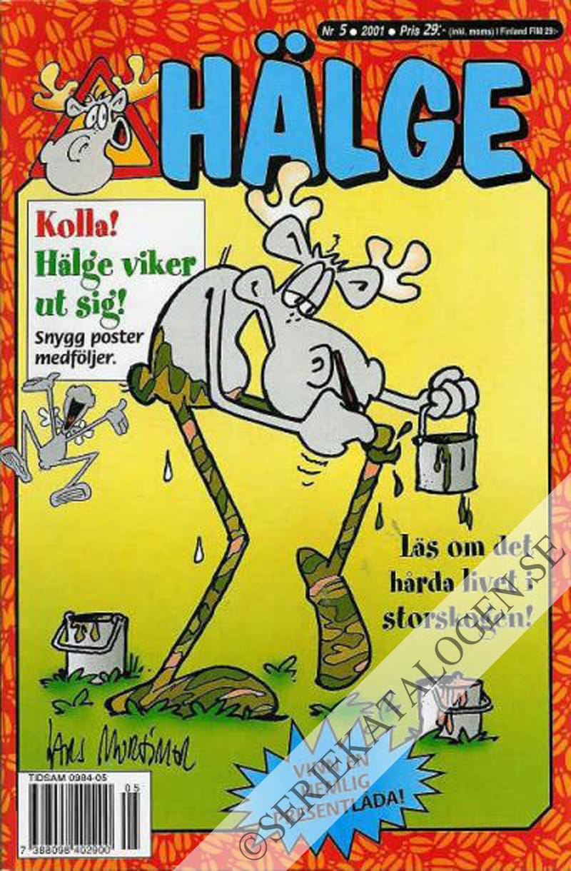 Framsida på Hälge #5 (2001)