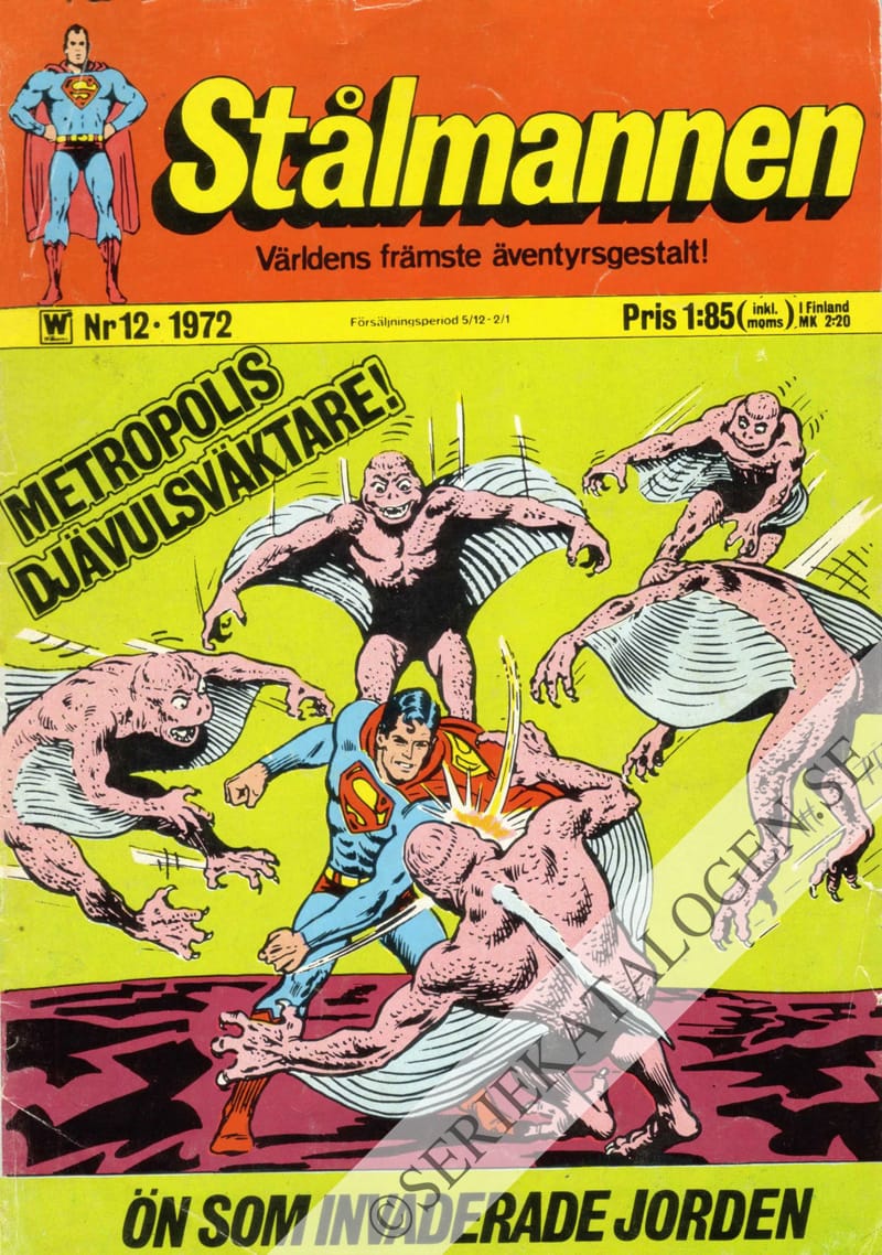 Framsida på Stålmannen #12 (1972)