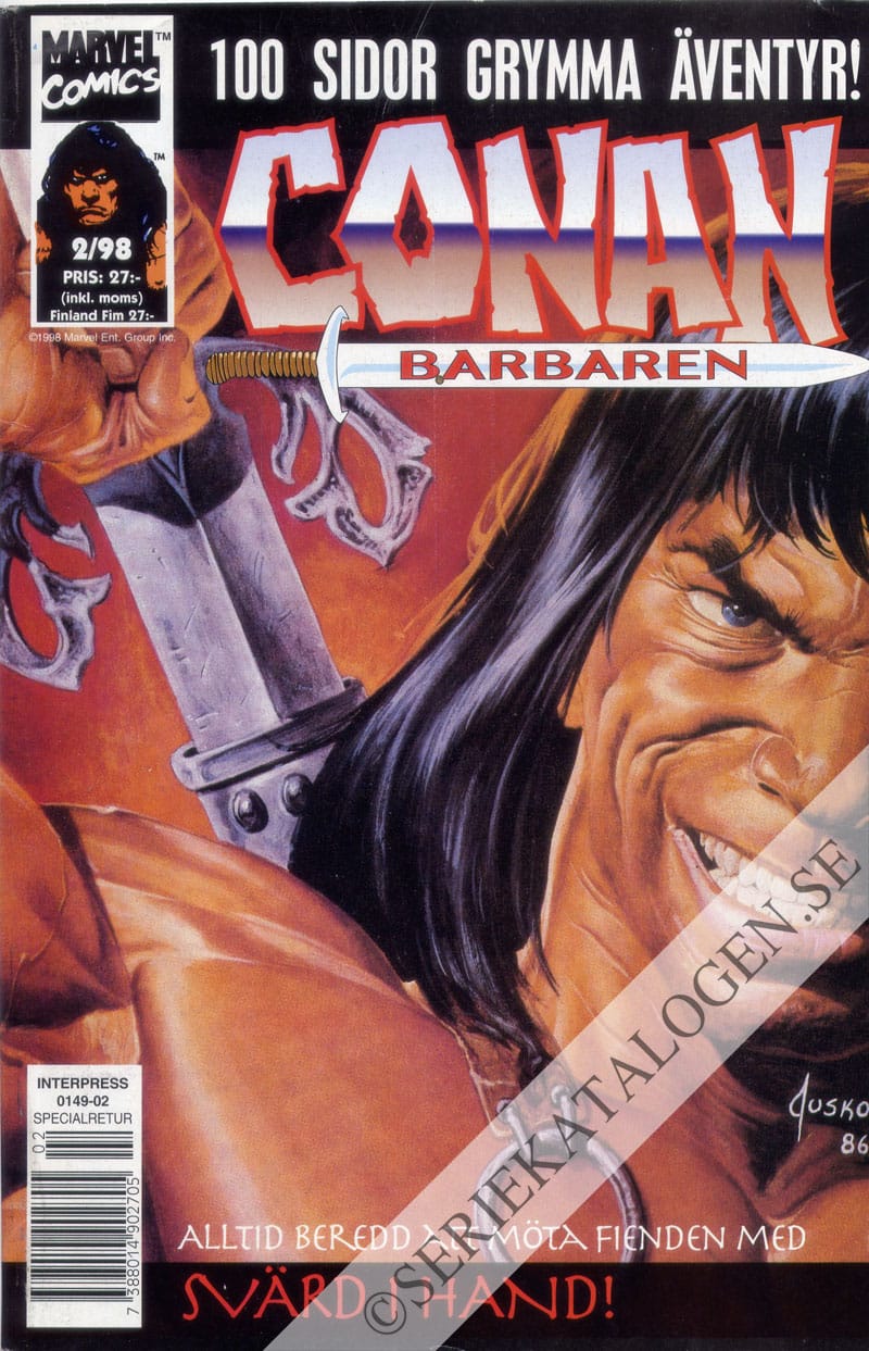Framsida på Conan barbaren #2 (1998)