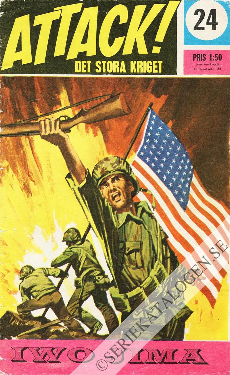 Framsida på Attack Iwo Jima (1968)
