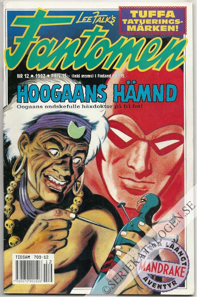 Framsida på Fantomen #12 (1992)