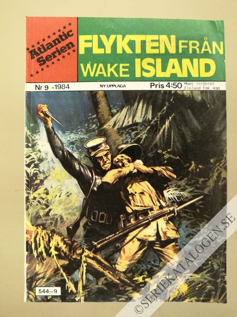Framsida på Atlanticserien Flykten från Wake Island (1984)