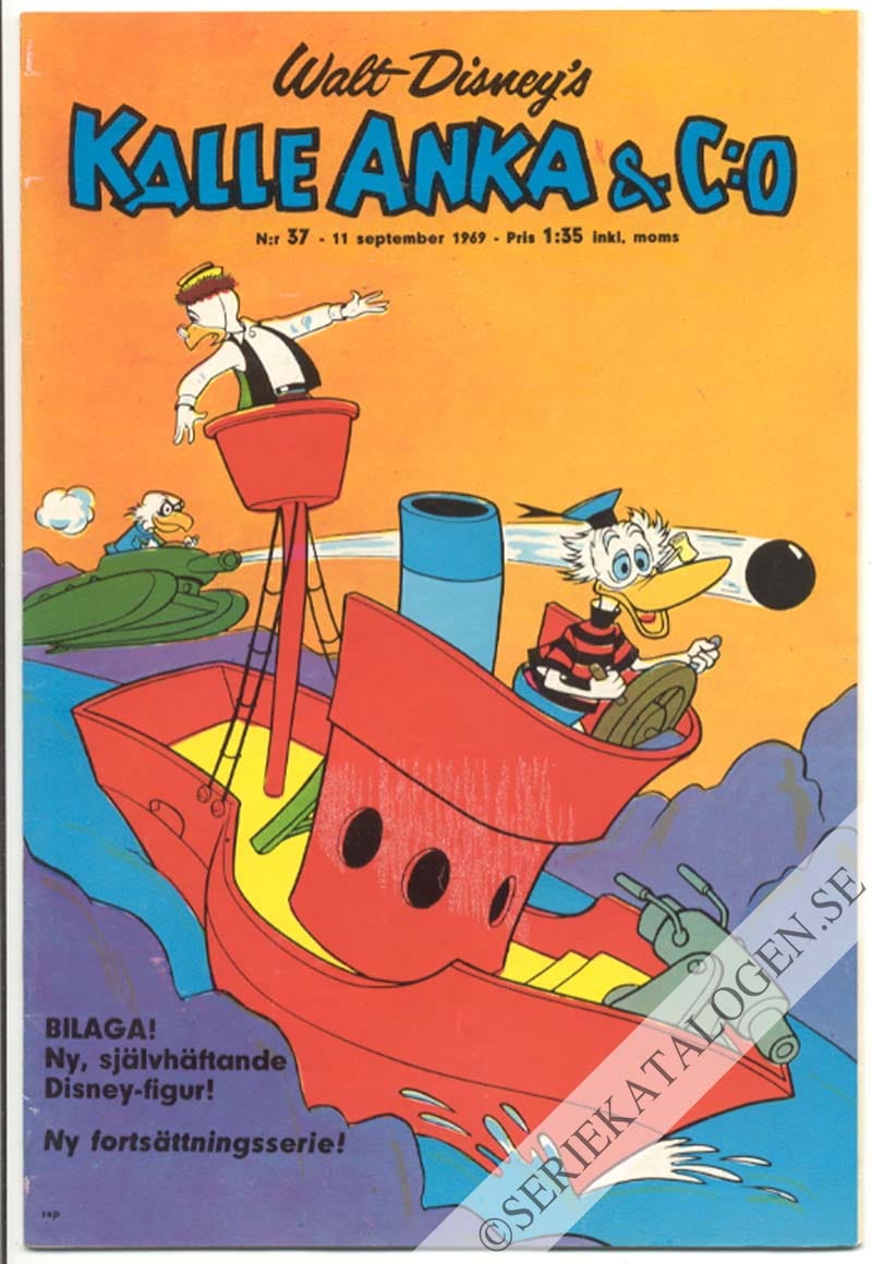 Framsida på Kalle Anka & C:o #37 (1969)