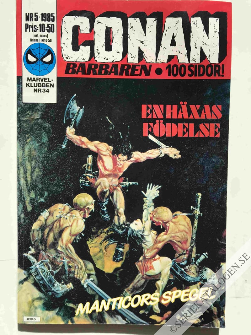 Framsida på Conan #5 (1985)