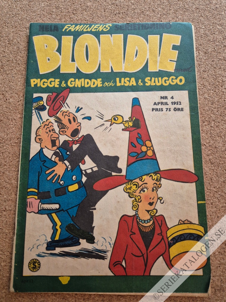 Framsida på Blondie #4 (1952)