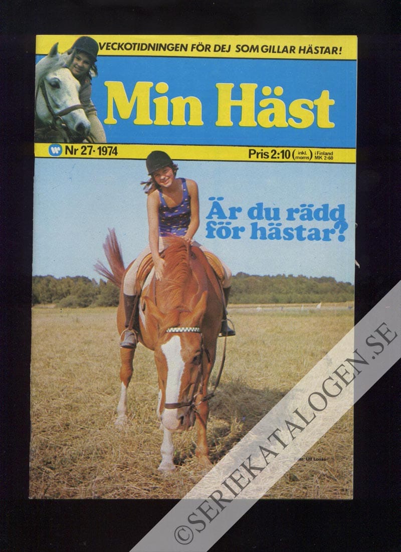 Framsida på Min häst #27 (1974)