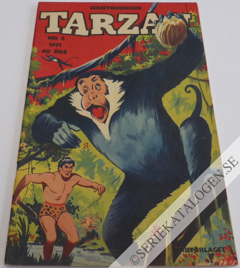 Framsida på Tarzan #6 (1951)