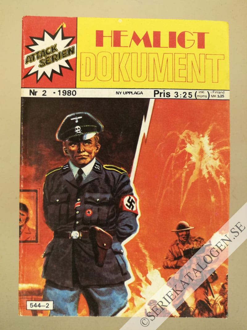 Framsida på Attackserien Hemligt dokument (1980)