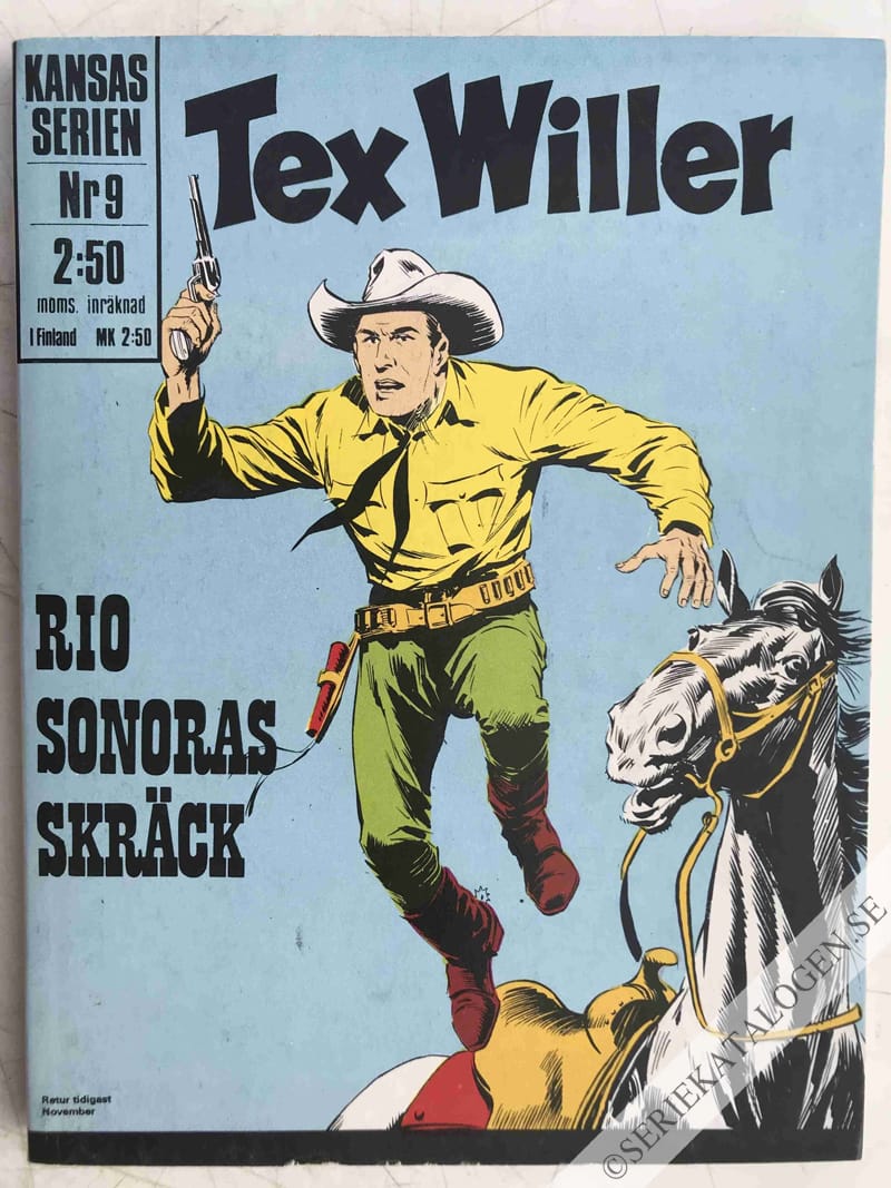 Framsida på Kansasserien Rio Sonoras skräck (1971)