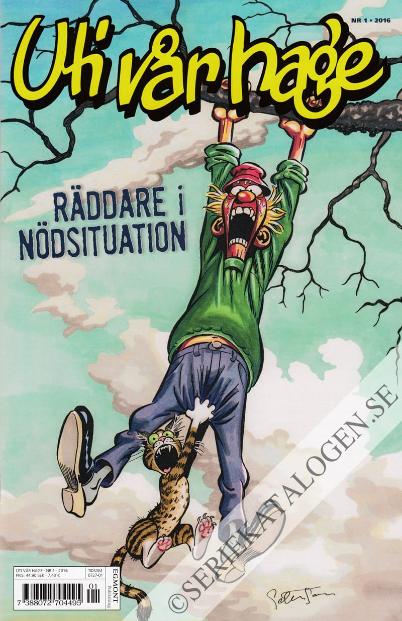 Framsida på Uti vår hage #1 - Räddare i nödsituation (2016)