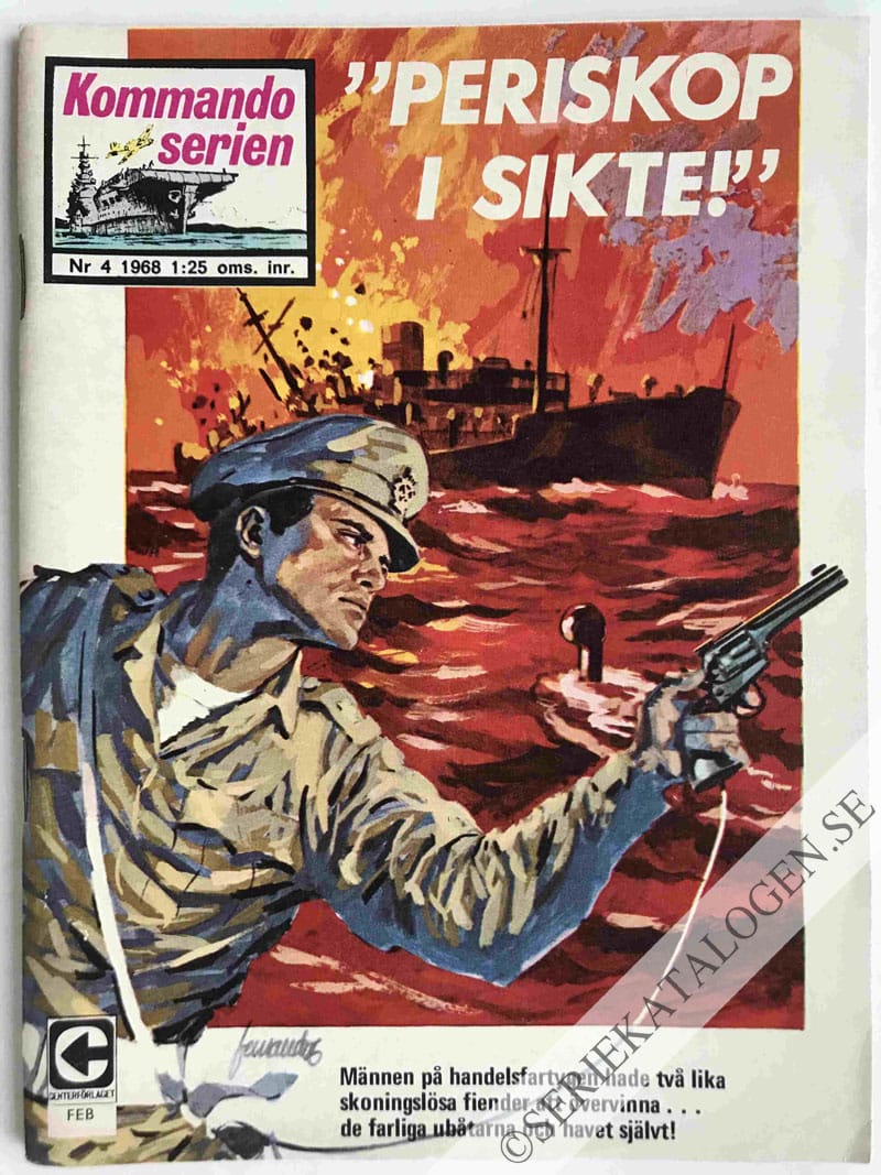 Framsida på Kommandoserien #4 - Periskop i sikte (1968)