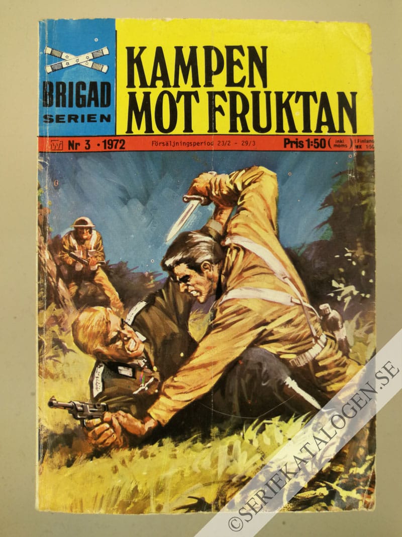 Framsida på Brigadserien Kampen mot fruktan (1972)