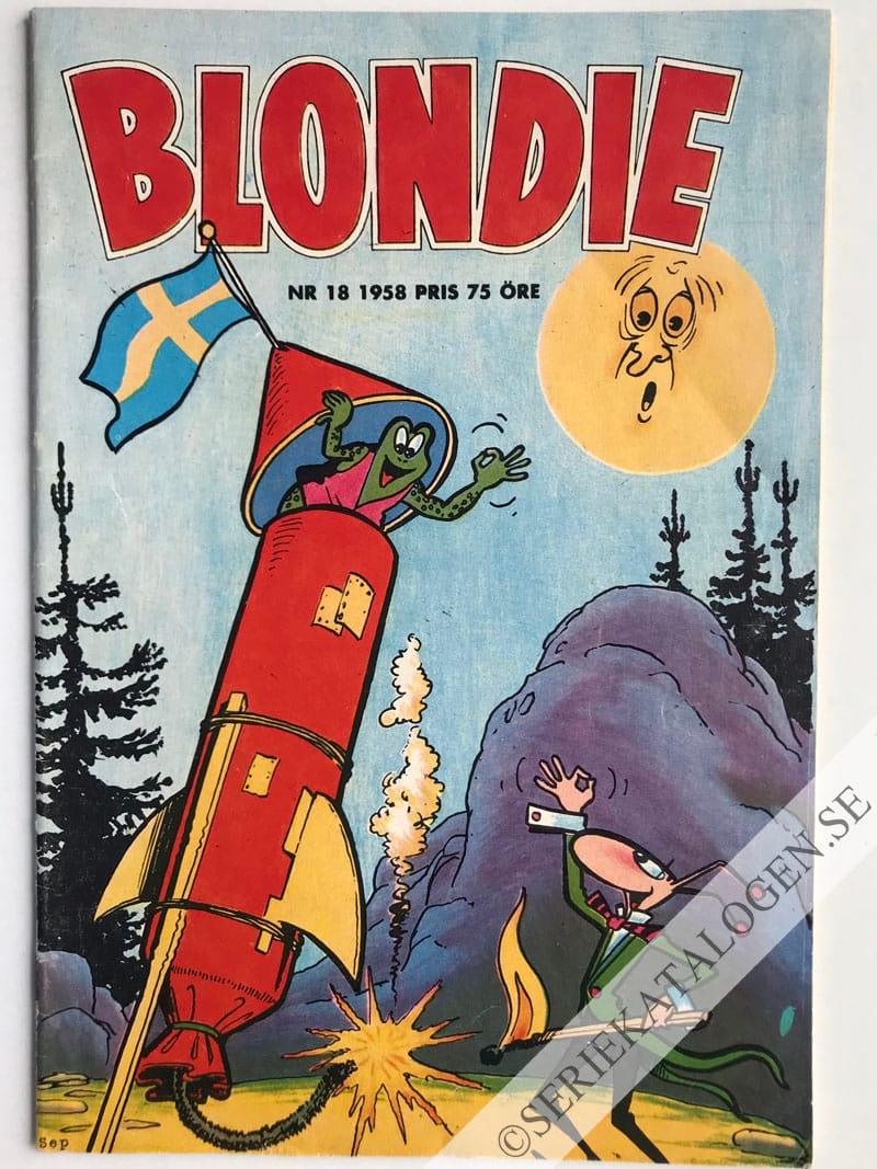 Framsida på Blondie #18 (1958)