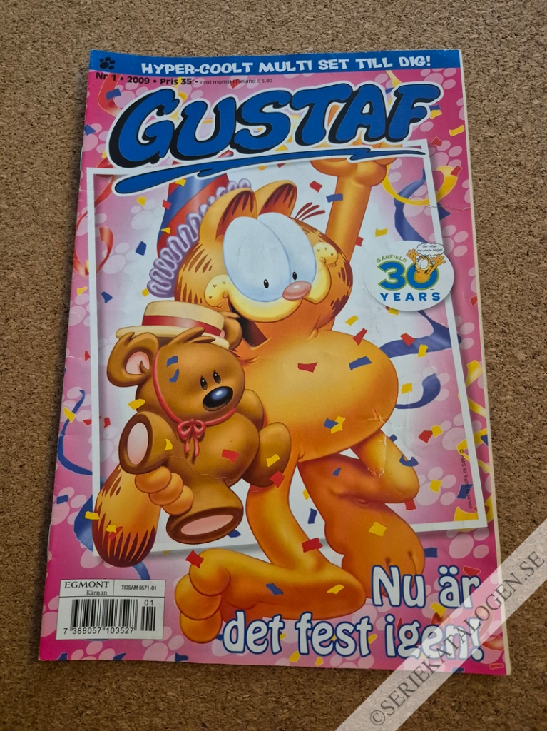 Framsida på Gustaf #1 - Nu är det fest igen! (2009)