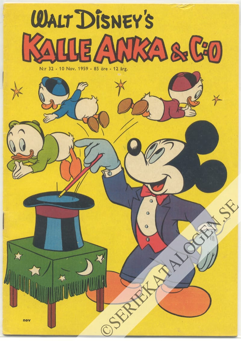 Framsida på Kalle Anka & C:o #32 (1959)