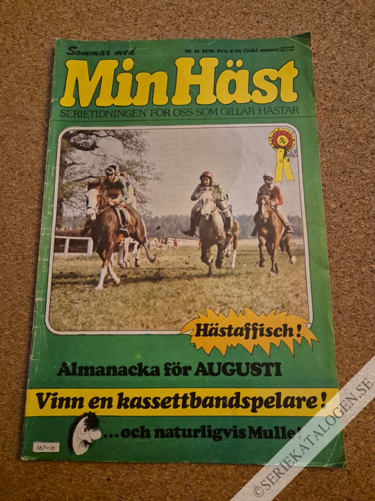 Framsida på Min häst #16 (1976)