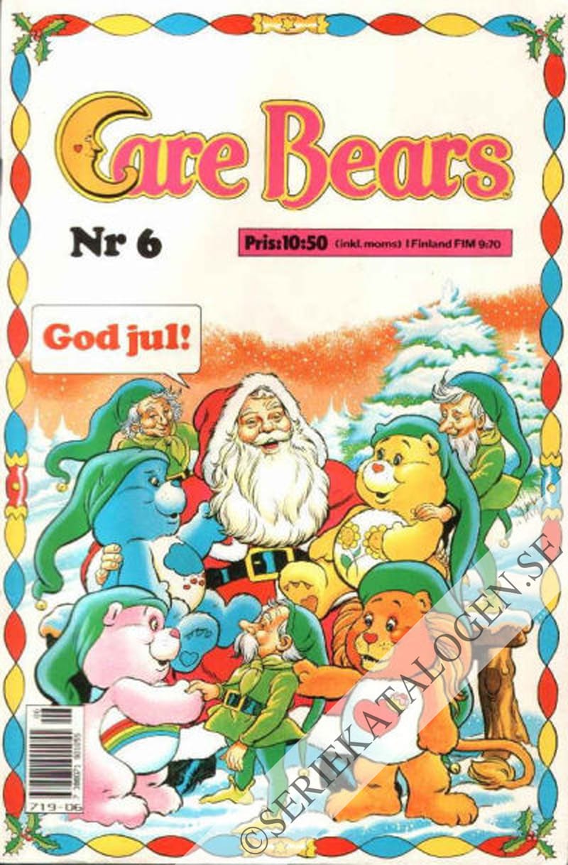 Framsida på Care Bears God jul! (1988)