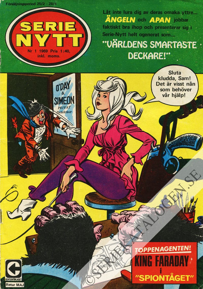 Framsida på Serie-Nytt #1 (1969)
