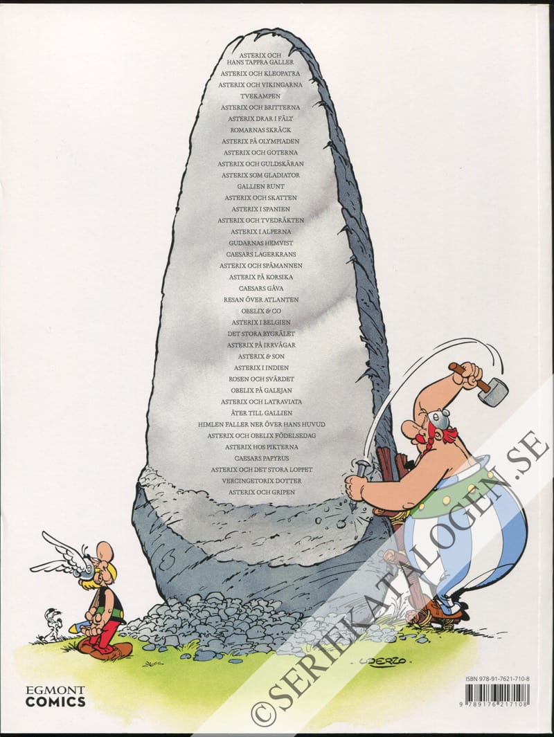 Baksida på Asterix och gripen (2021)