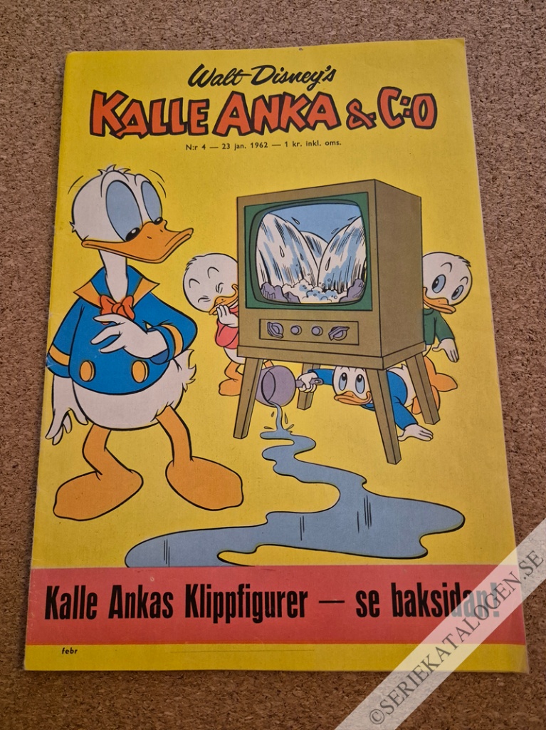 Framsida på Kalle Anka & C:o #4 (1962)