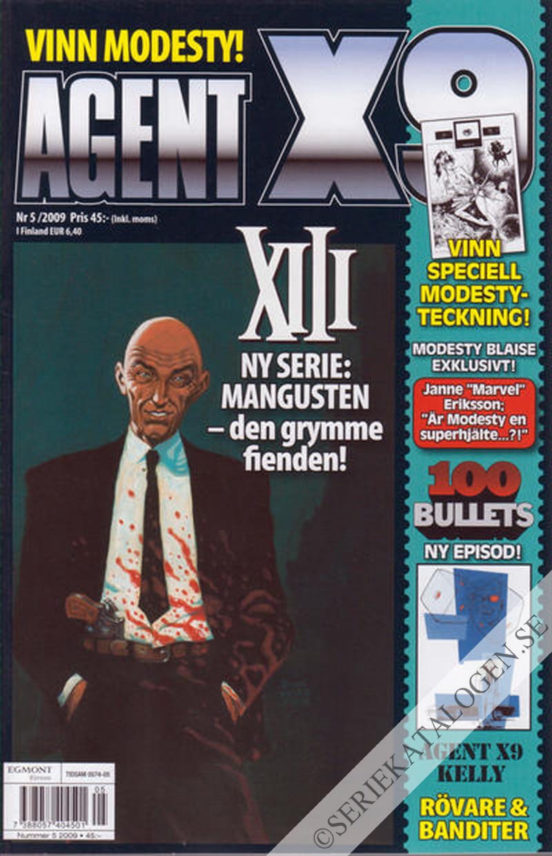 Framsida på Agent X9 #5 (2009)