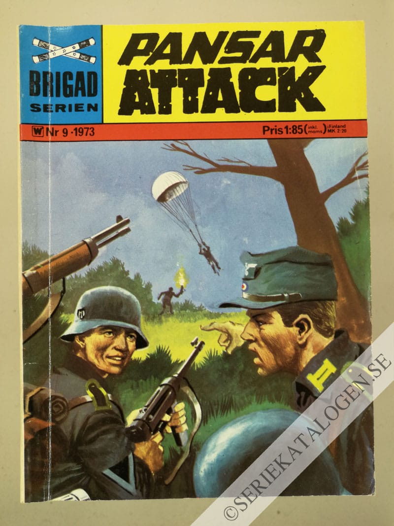 Framsida på Brigadserien Pansarattack (1973)