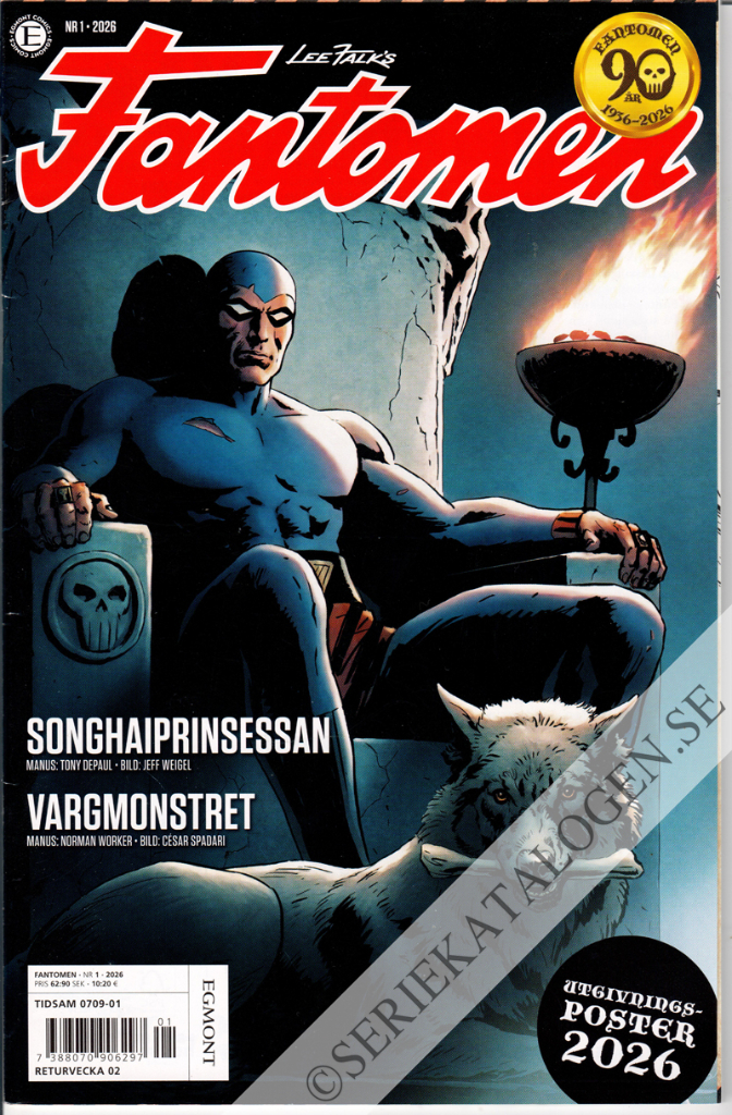 Framsida på Fantomen #1 (2026)