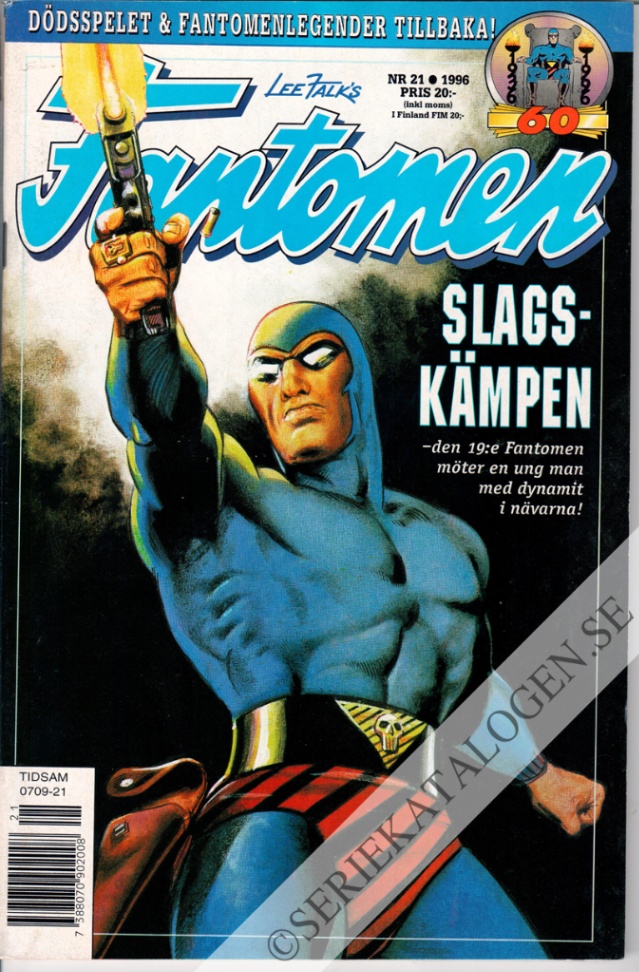 Framsida på Fantomen #21 (1996)