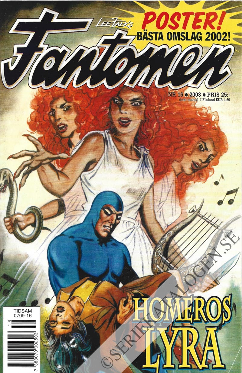 Framsida på Fantomen #16 (2003)