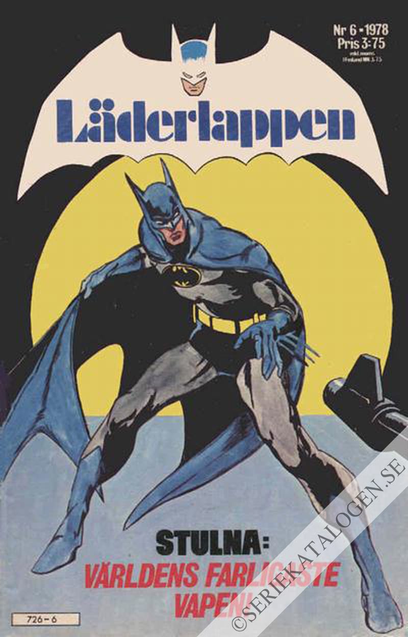 Framsida på Läderlappen och Robin #6 (1978)