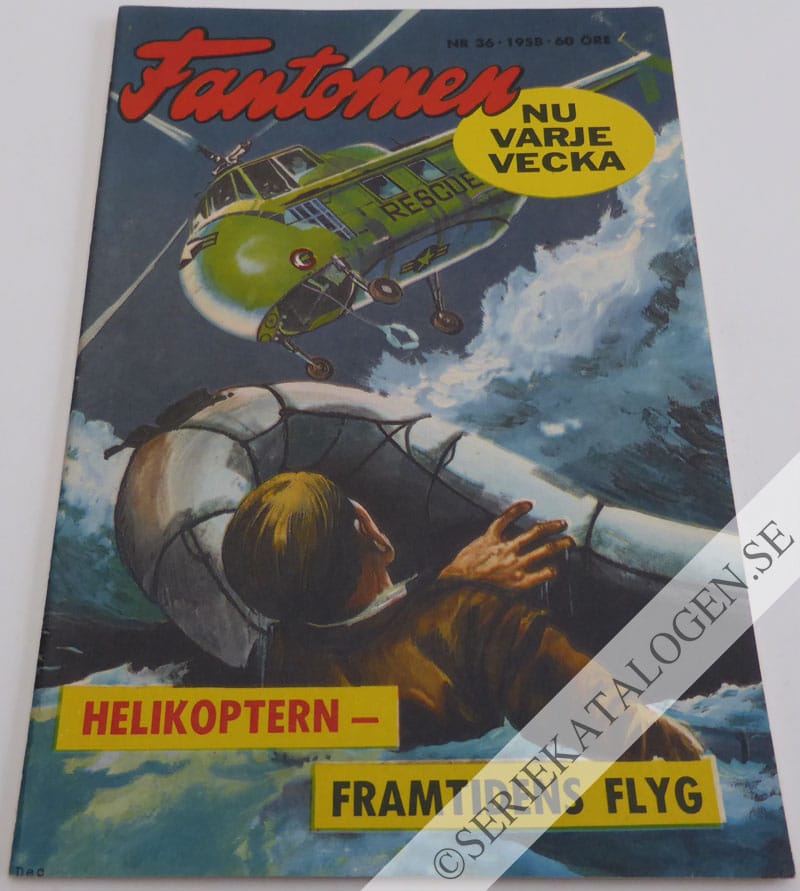 Framsida på Fantomen #36 (1958)