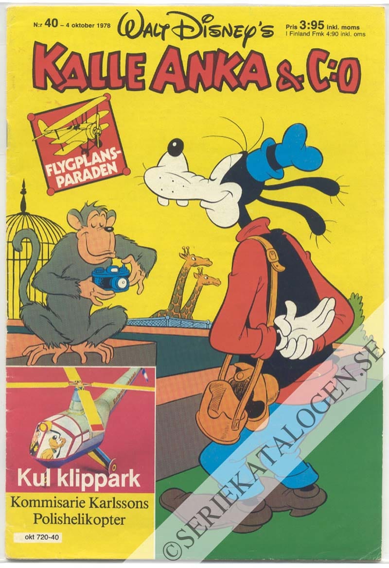 Framsida på Kalle Anka & C:o #40 (1978)
