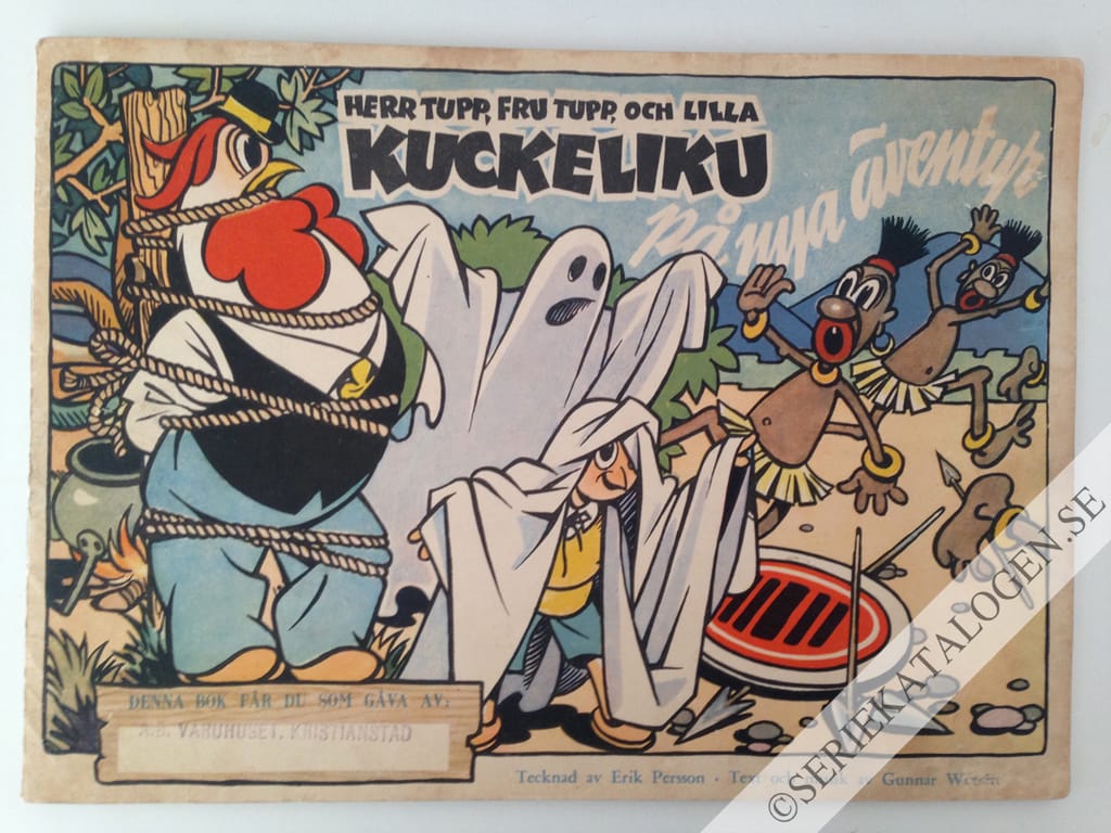 Framsida på Herr Tupp Herr Tupp, fru Tupp, och lilla Kuckeliku på nya äventyr (1947)