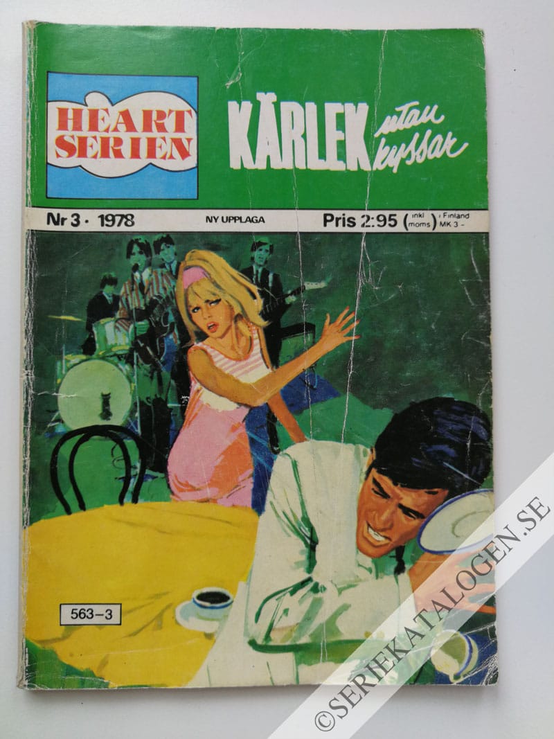 Framsida på Heart-serien Kärlek utan kyssar (1978)