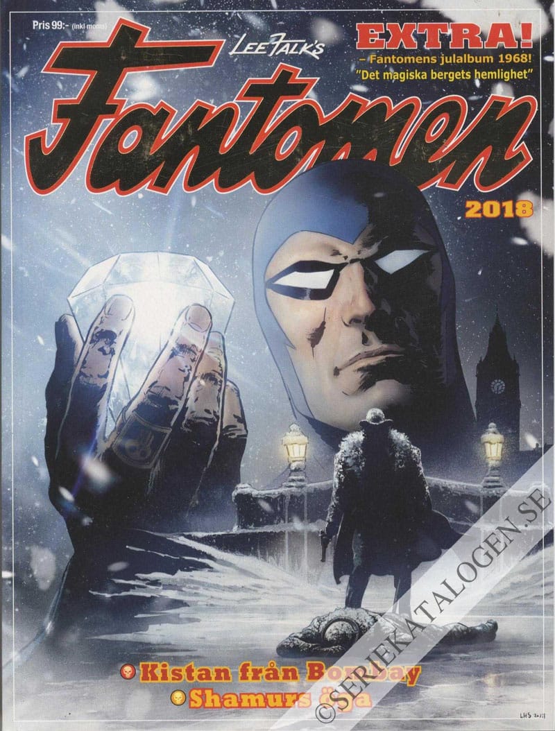 Framsida på Fantomen Kistan från Bombay - Shamurs öga (2018)