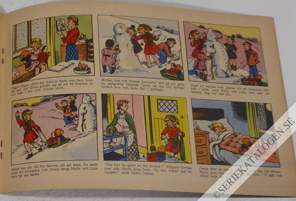 Exempel på Nalle och Lisa på äventyr med Greta (1956)