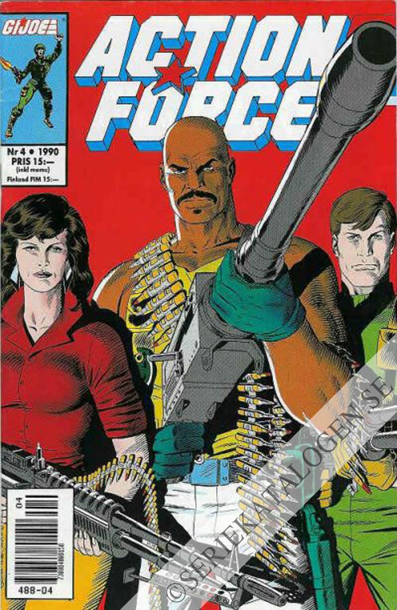 Framsida på Action force #4 (1990)