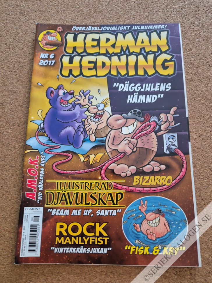 Framsida på Herman Hedning #6 (2017)