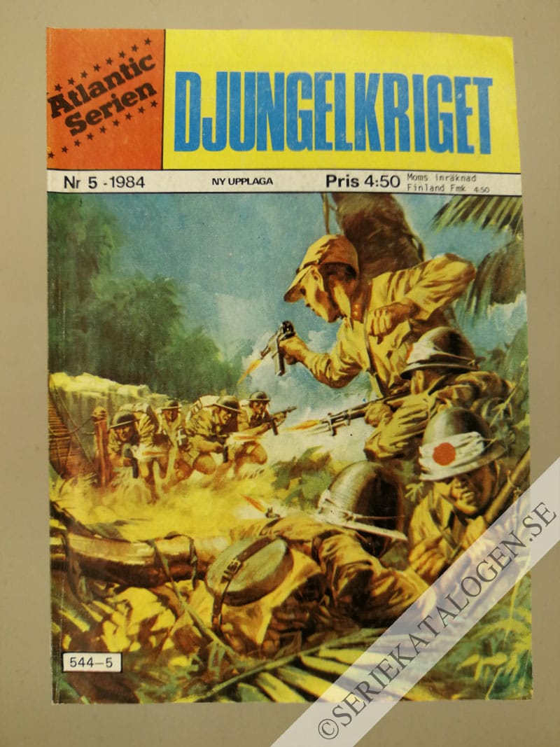 Framsida på Atlanticserien Djungelkriget (1984)