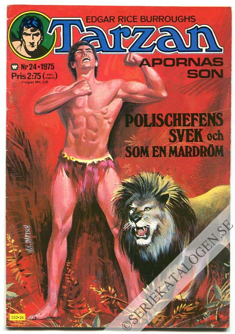 Framsida på Tarzan #24 (1975)