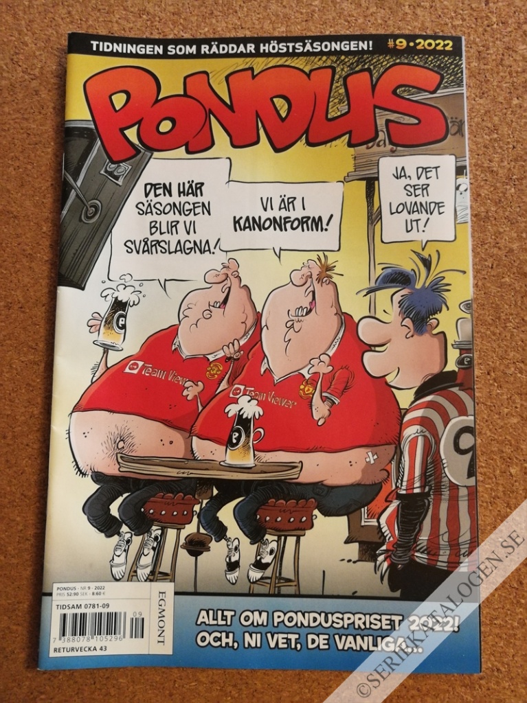 Framsida på Pondus #9 (2022)