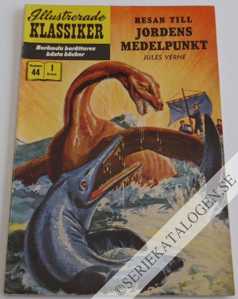 Framsida på Illustrerade Klassiker Resan till jordens medelpunkt (1957)