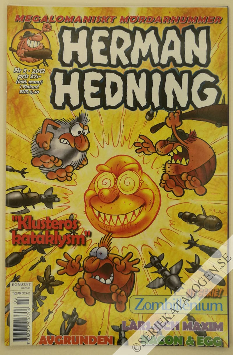 Framsida på Herman Hedning #3 (2012)