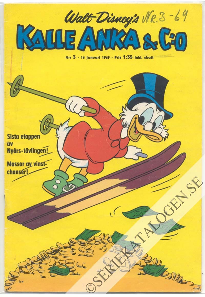 Framsida på Kalle Anka & C:o #3 (1969)