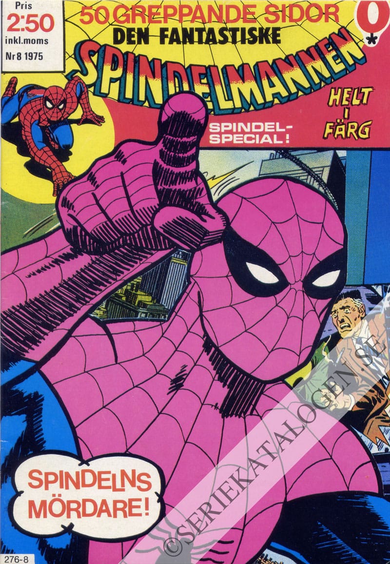 Framsida på Spindelmannen #8 (1975)