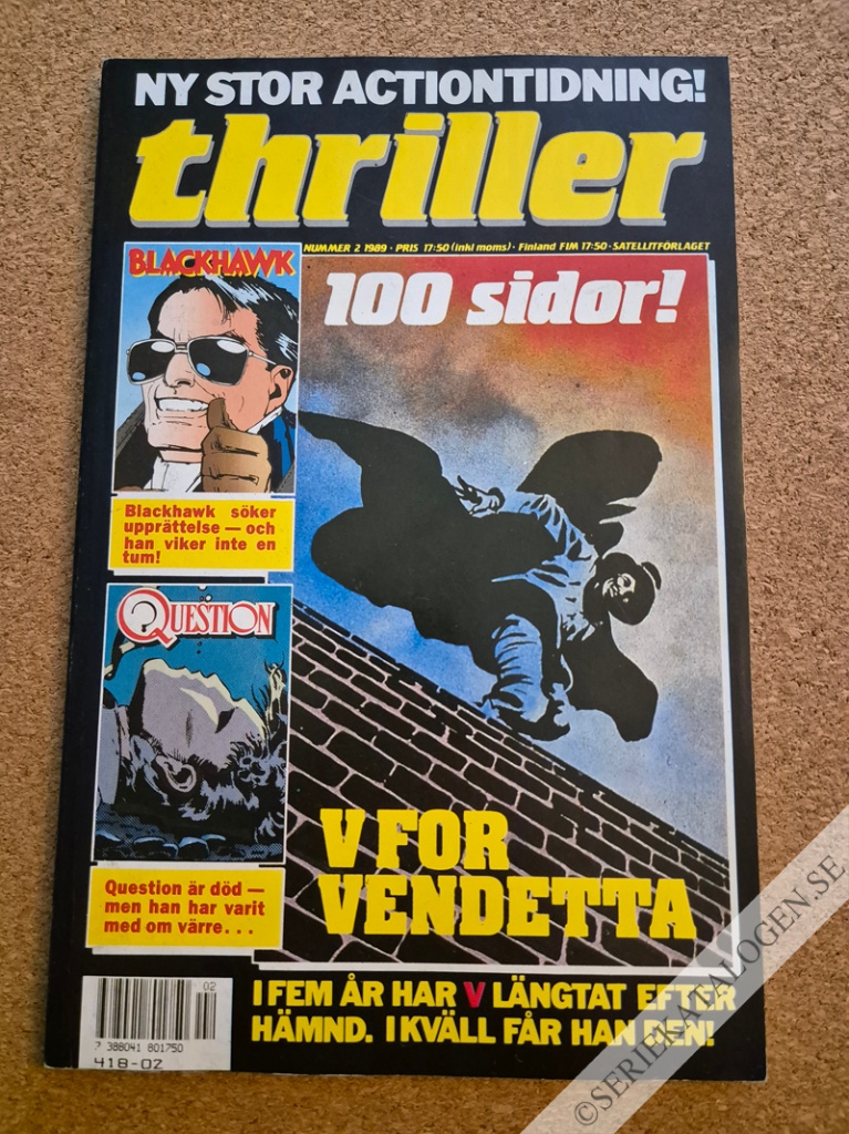 Framsida på Thriller #2 (1989)