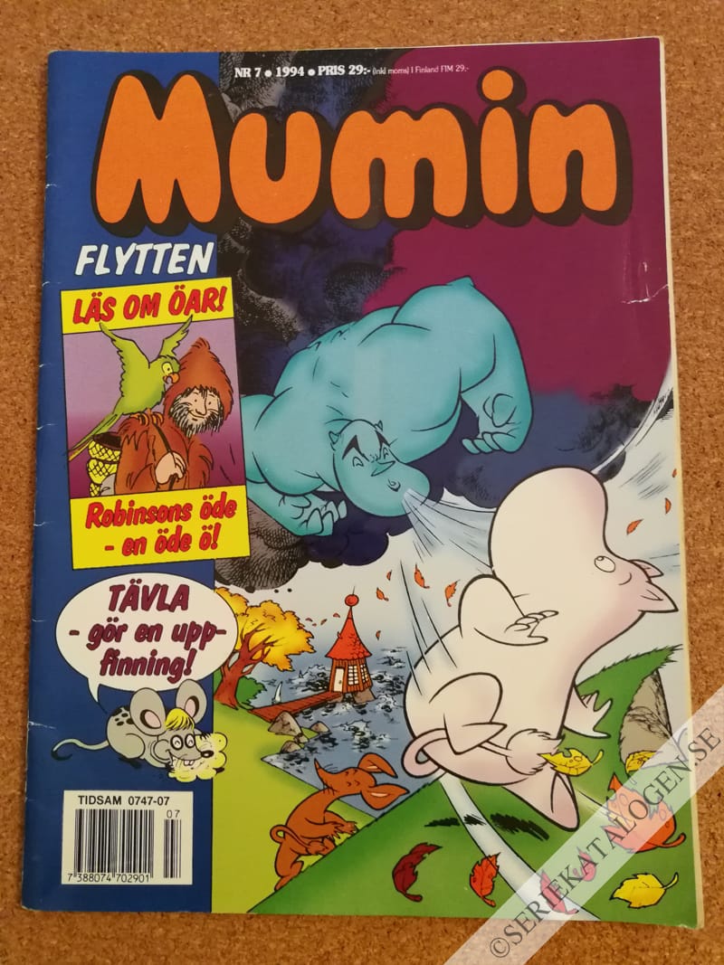 Framsida på Muminmagasinet #7 (1994)