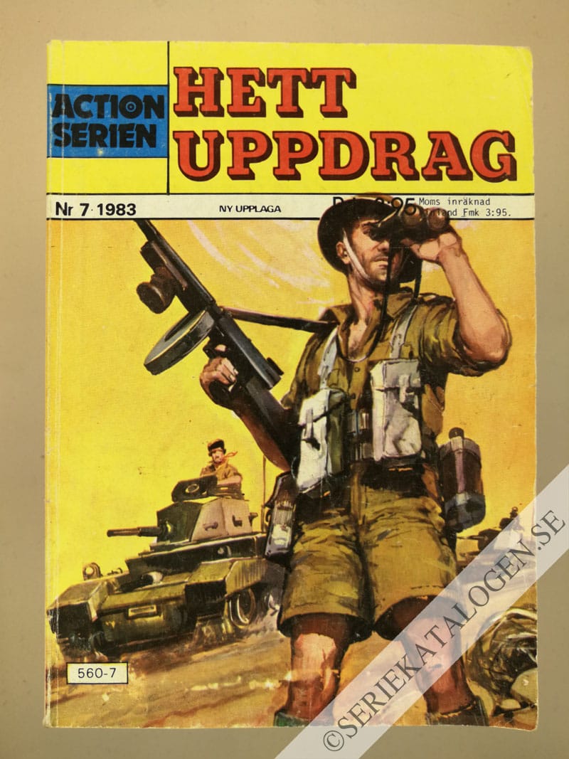 Framsida på Actionserien #7 - Hett uppdrag (1983)